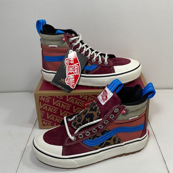 High Top Vans Sk8 Hi Mte Leopard Vans Sk8 Hi Mte Pomegranate